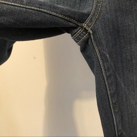 Paige Hidden Hills Mid Rise Straight Leg Dark wash Jeans Size 25 - Picture 8 of 14